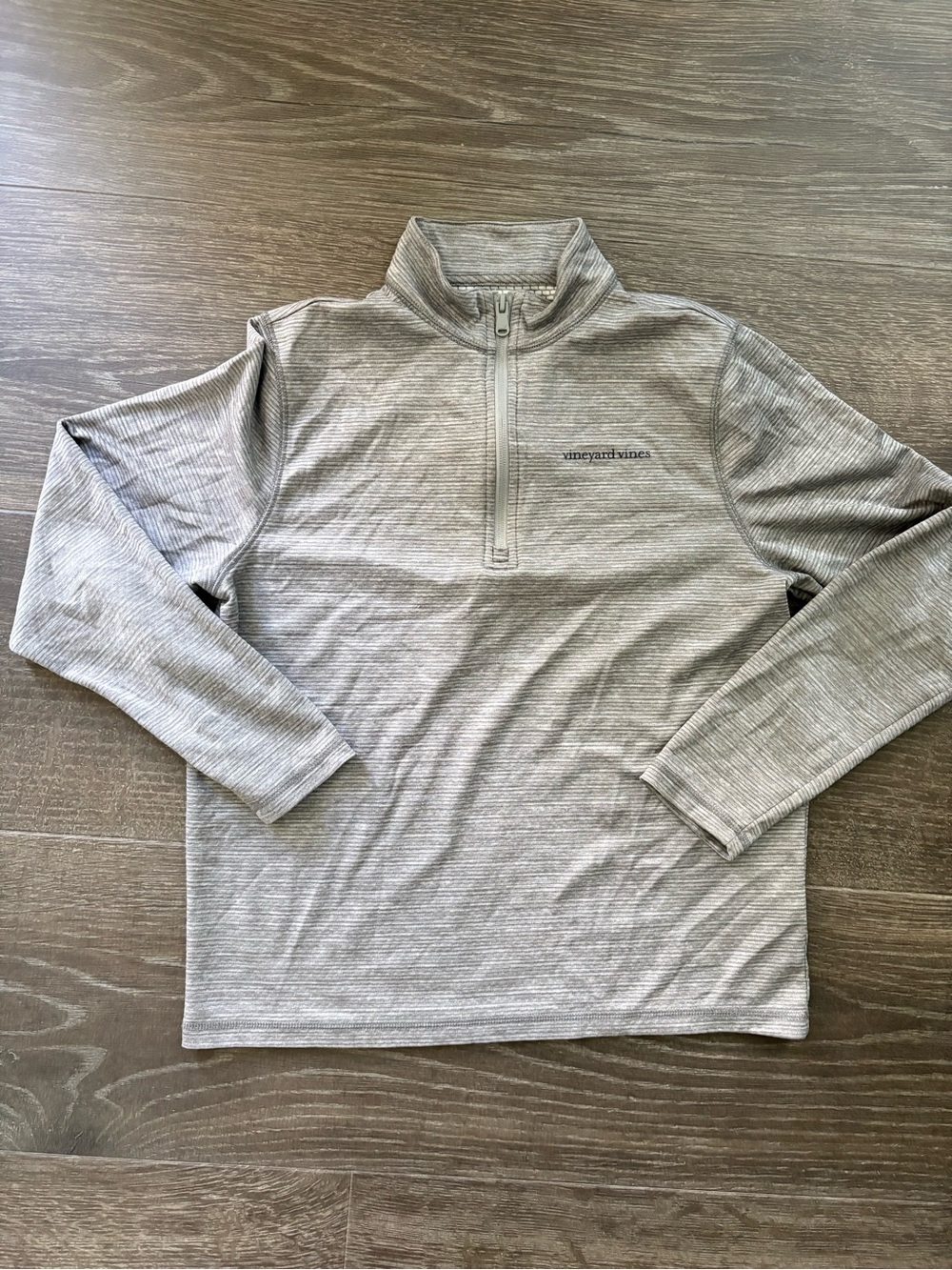 Vineyard Vines Gray Quarter Zip - Size Large (16)